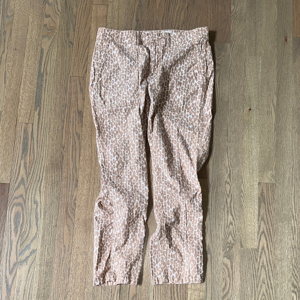 Anthropologie Wanderer Leopard Print Ankle Pants J(25)